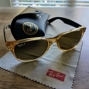 Ray-Ban "New Wayfarer" Polarized Bicolor Honey